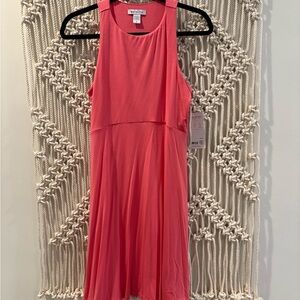 Athleta Santorini midi dress perfect- coral NWT